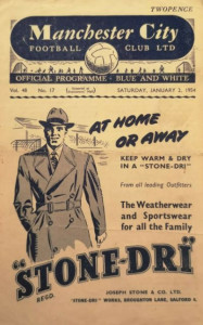 Manchester City v Sunderland 1953/54