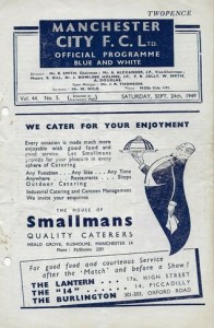 Manchester City v Blackpool 1949/50