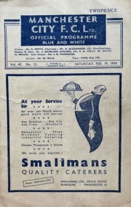 Manchester City v Newcastle United 1948/49