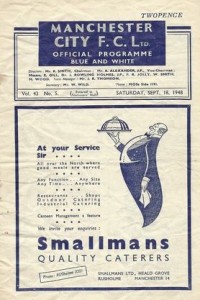 Manchester City v Portsmouth 1948/49