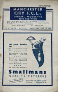 Manchester City v Sunderland 1948/49