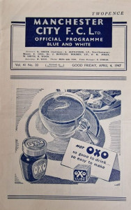 Manchester City v Luton Town 1946/47