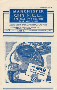 Manchester City v West Bromwich Albion 1946/47