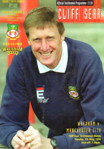 Wrexham v Manchester City Cliff Sear's Testimonial 1995/96