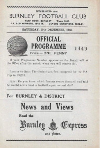 Burnley v Manchester City 1945/46