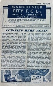 Manchester City v Burnley 1945/46