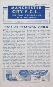 Manchester City v Bury 1945/46