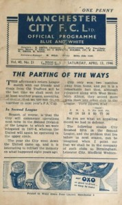 Manchester City v Manchester United 1945/46