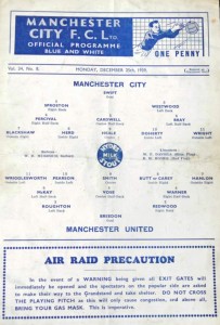 Manchester City v Manchester United Friendly 1939/40