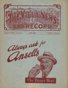 Aston Villa v Manchester City 1935/36