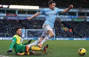 Norwich City v Manchester City 2013/14