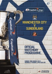 Manchester City v Sunderland Capital One Cup Final 2013/14