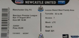 Newcastle United v Manchester City 2014/15