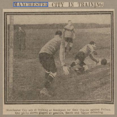 Manchester City v Fulham FA Cup 1st Round 1913/14