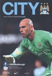 Manchester City v Middlesbrough FA Cup 4th Round 2014/15