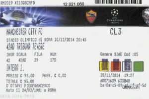 A S Roma v Manchester City UEFA Champions League Group E Match 6 2014/15