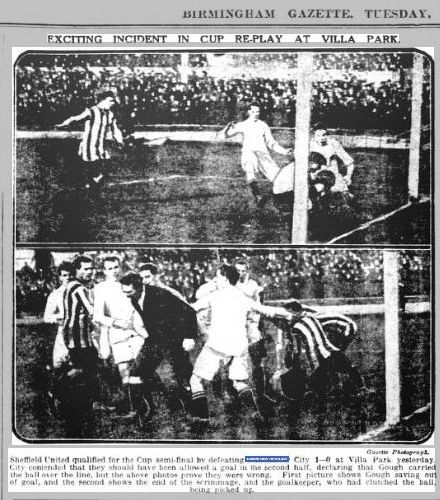 Sheffield United v Manchester City FA Cup 4th Round 2nd Replay 1913/14