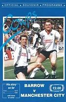 Barrow v Manchester City Colin Cowperthwaite Testimonial 1991/92