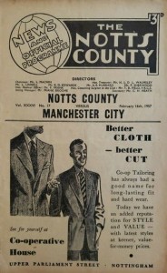 Notts County v Manchester City 1956/57