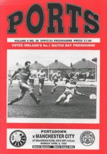 Portadown v Manchester City Friendly 1992/93