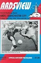 Ards v Manchester City Friendly 1993/94