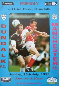 Dundalk v Manchester City Friendly 1993/94