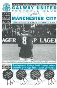 Galway United v Manchester City Friendly 1995/96