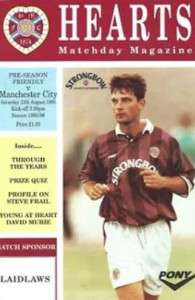 Hearts 5 Manchester City 1 Friendly 1995/96