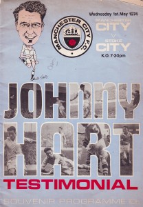 Manchester City v Stoke City Johnny Hart Testimonial 1973/74