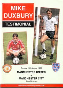 Manchester United v Manchester City Mike Duxbury Testimonial 1989/90