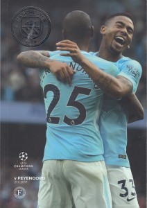 Manchester City v Feyenoord UEFA Champions League Group F Match 5 2017/18