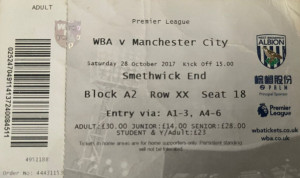 West Bromwich Albion v Manchester City 2017/18