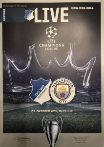 Hoffenheim v Manchester City UEFA Champions League Group F Game 2 2018/19