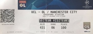Lyon v Manchester City UEFA Champions League Group F Game 5 2018/19