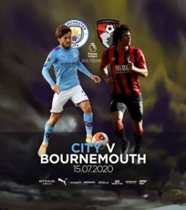 Manchester City v Bournemouth 2019 to 20