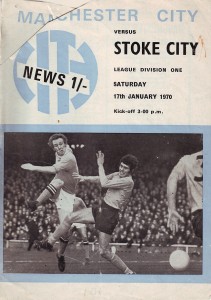 Manchester City v Stoke City 1969/70