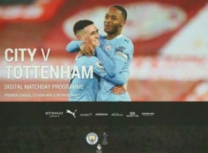 Manchester City v Tottenham Hotspur 2020/21