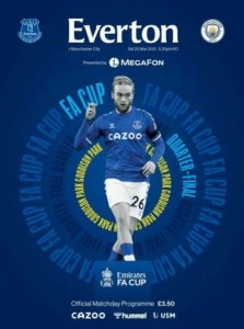 Everton v Manchester City FA Cup Quarter Final 2020/21