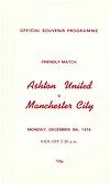 Ashton United v Manchester City Friendly 1974/75