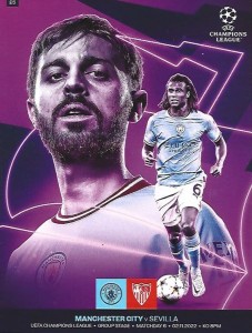 Manchester City v Sevilla UEFA Champions League Group G Matchday 6 2022/23