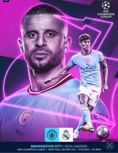 Manchester City v Real Madrid UEFA Champions League Semi-Final 2nd Leg 2022/23