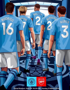 Manchester City v Arsenal 2023/24