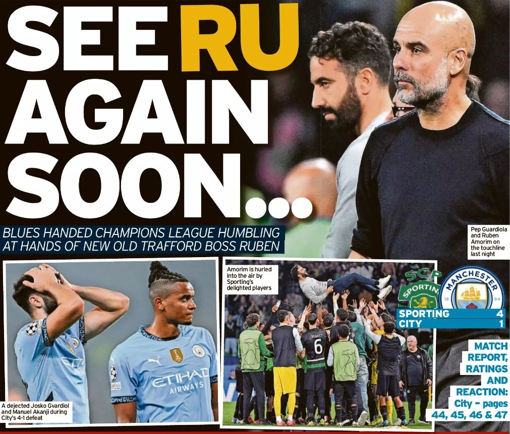 Sporting CP v Manchester City UEFA Champions League - League Stage Match 4 2024/25