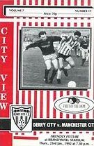 Derry City v Manchester City Friendly 1991/92