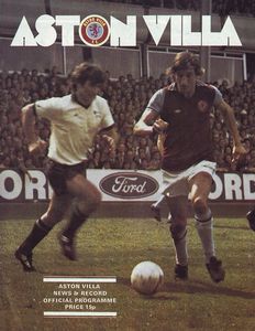 Aston Villa v Manchester City League Cup 2nd Round 1976/77