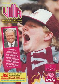 Aston Villa v Manchester City 1992/93