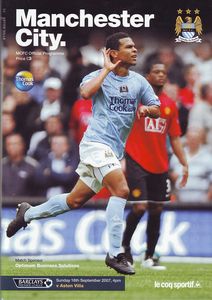 Manchester City v Aston Villa 2007 to 08