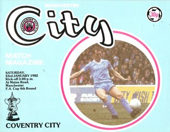 Manchester City v Coventry City FA Cup 4th Round 1981/82