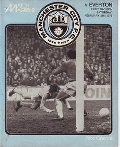 Manchester City v Everton 1975/76