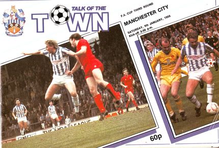 Huddersfield Town v Manchester City FA Cup 3rd Round 1987/88